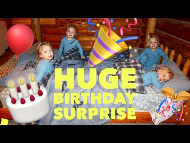 PARENTS SURPRISE 4 YEAR OLD QUADRUPLETS WITH A TRIP FOR THEIR BIRTHDAY