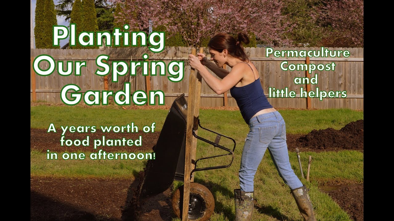 Planting Our Organic Spring Garden - Permaculture Gardening