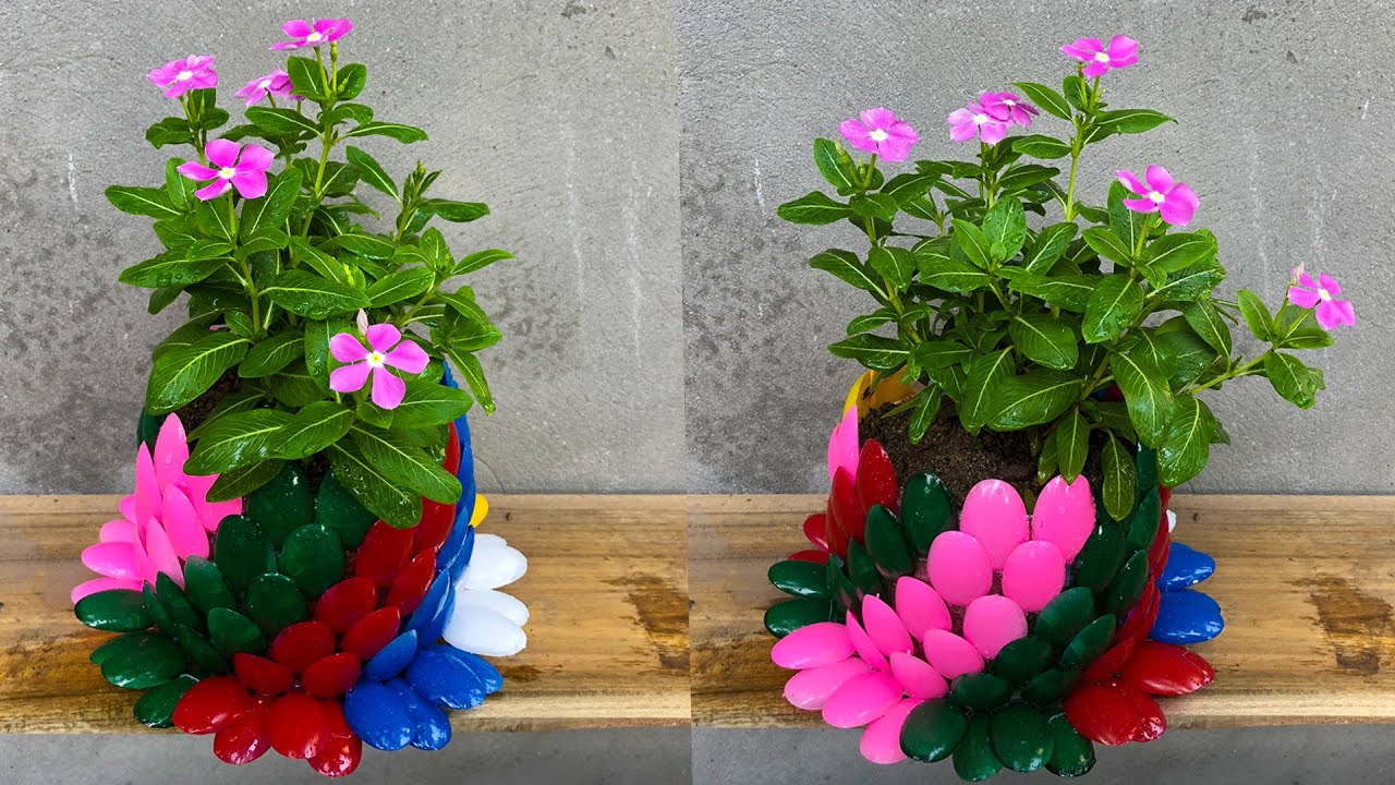 Gardening Ideas from Plastic Spoons, Recycle Plastic Spoons Into Beautiful Flower Pots For Garden