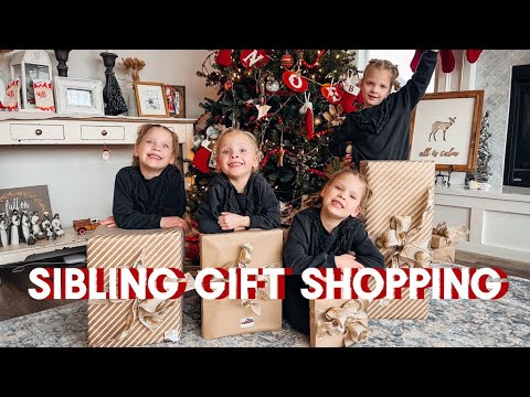 SHOPPING FOR SIBLING GIFT EXCHANGE | QUADRUPLET EDITION