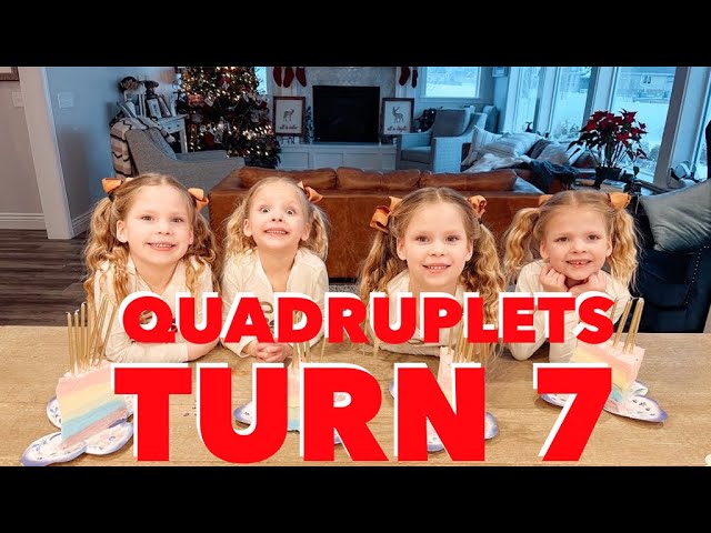 The Quadruplets 7th Birthday | The Gardner Family