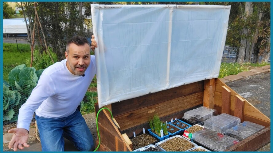 How to Extend Your Vegetable Growing Season With a Cheap and Easy Cold Frame!