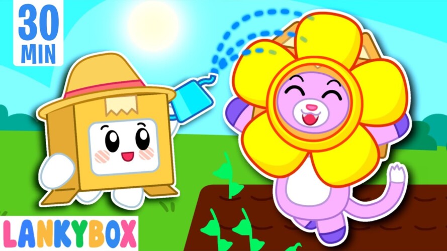 LankyBox Learns Gardening - Kids Stories About Farming | LankyBox Channel Kids Cartoon