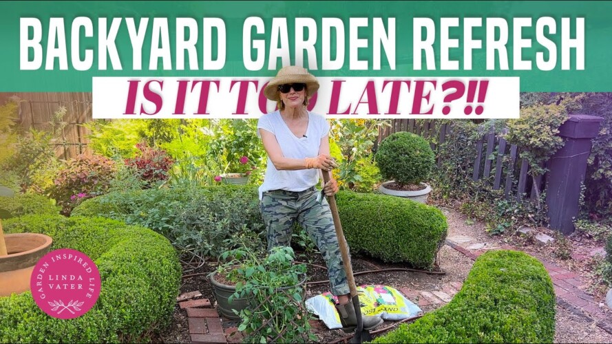 🧤🥵🧤 Shade Tarp Gardening Idea ▪️DIY Backyard Refresh in the Potager || Linda Vater