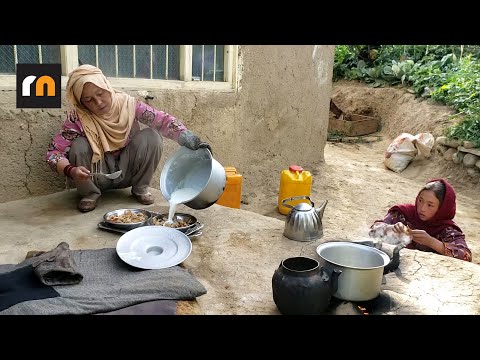 Gardening in the Village | Cooking "Shir Roghan" for Breakfast