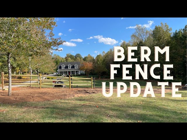 Our First Freeze is Coming & Berm Fence Update | Gardening with Creekside