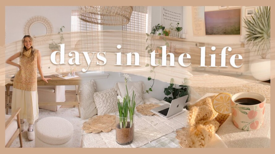 DAY IN THE LIFE | getting work done, organizing, gardening, & scrapbook tour!
