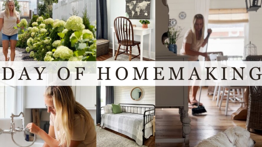 Bedroom Refresh, Gardening, and Cleaning | a Day of Homemaking