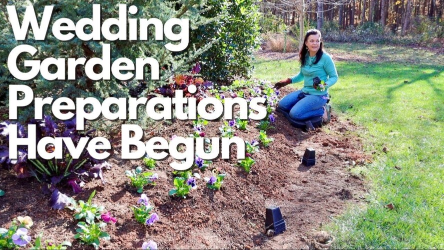 Transforming the Corner Garden for the Spring Wedding
