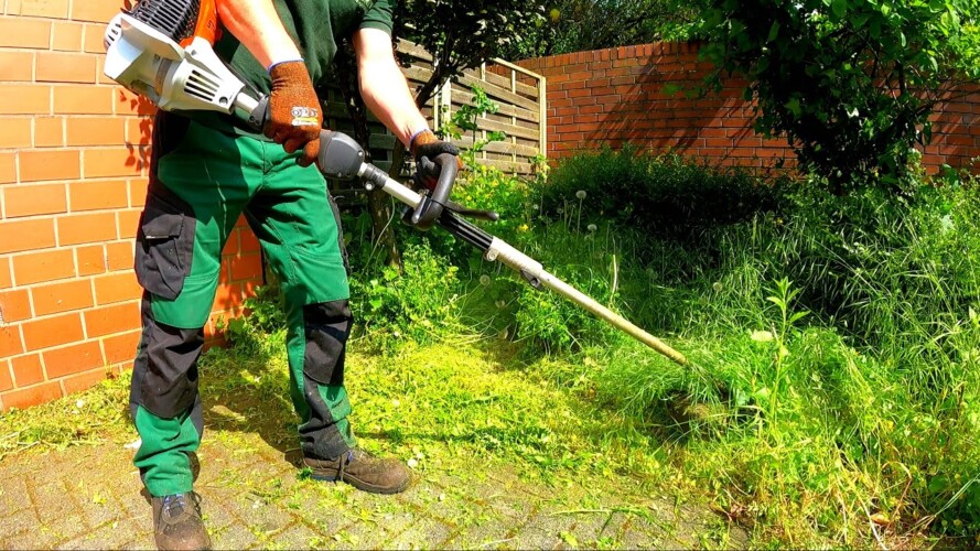 REMOVING Weeds From Yard Areas Or a TYPICAL Gardening DAY In Germany