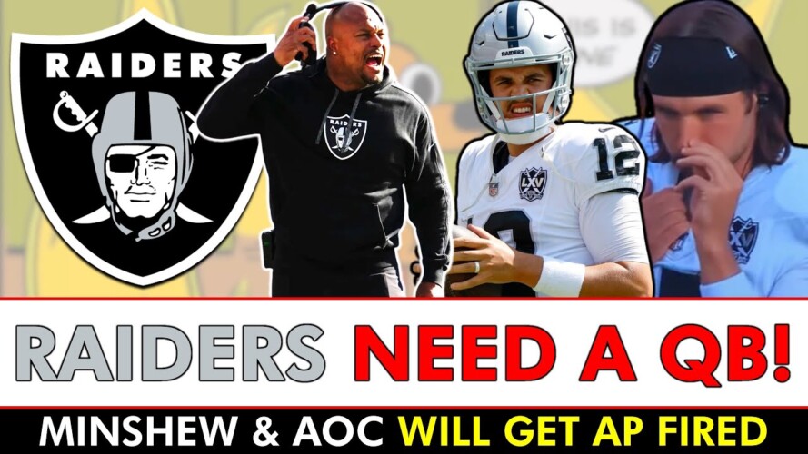 Raiders NEED A QB Because Gardner Minshew & Aidan O’Connell Will Get AP FIRED! Overreaction Monday