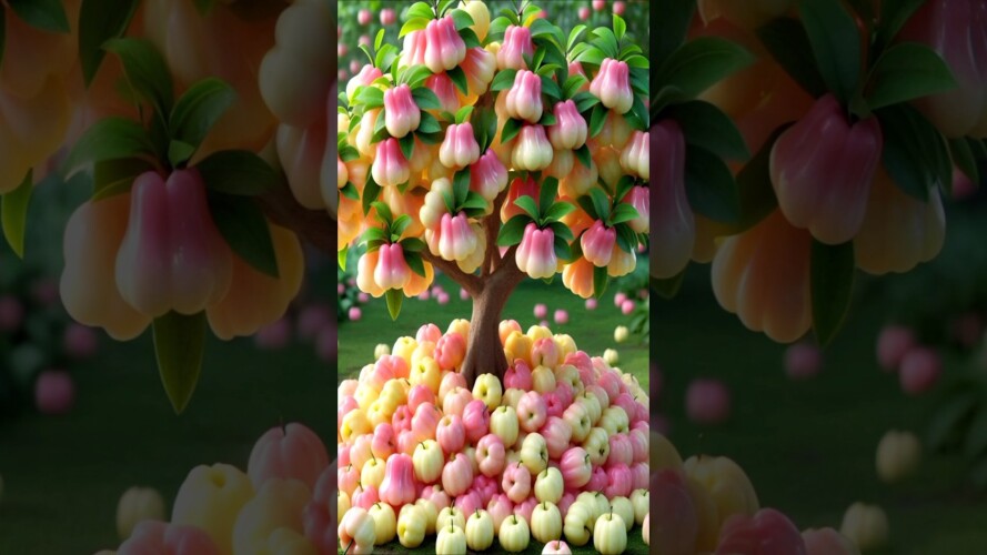 Easy and fast method to grow and plant waxapple fruit trees. #gardening